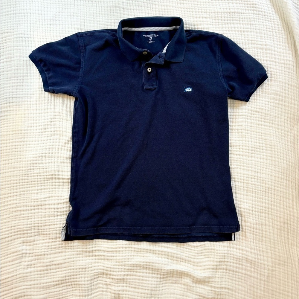Southern Tide classic polo shirt navy 16 XL